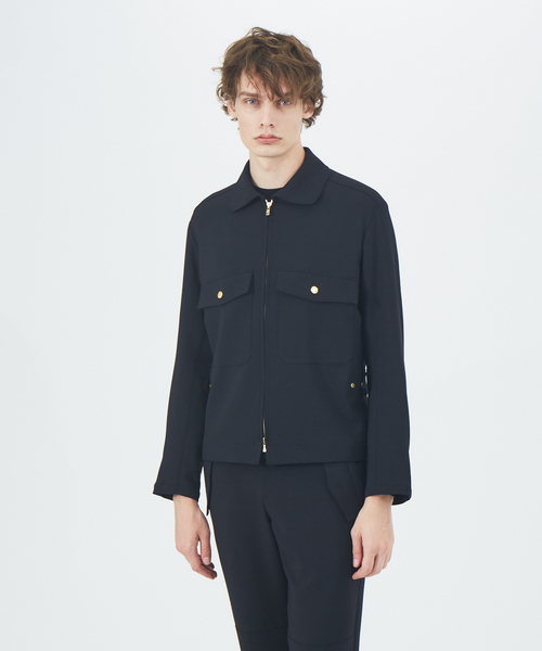 DESIGNWORKS(デザインワークス)の「2WAY ギャバイタリア軍 ジャケット(ブルゾン・メンズ・ブラック・48/46/44)」の3枚目の写真