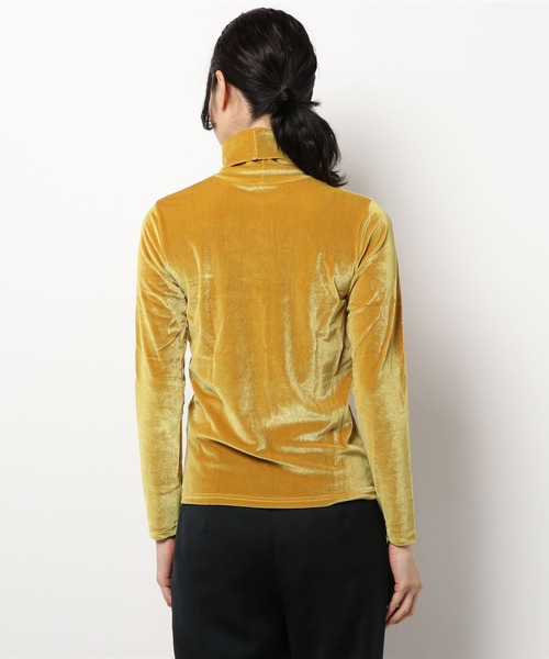 Cookie Chocolate（クッキーチョコレート）の「ベロアタートルネックプルオーバー（Tシャツ/カットソー・レディース・イエロー・M）」の4枚目の写真