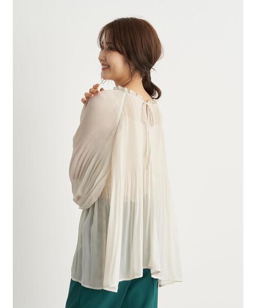 earth music&ecology（アースミュージックアンドエコロジー）の「前後2wayシフォンブラウス ＊（シャツ/ブラウス・レディース・ブラック/ピンクベージュ/ホワイト系その他2・FREE）」の8枚目の写真