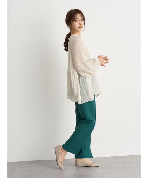 earth music&ecology（アースミュージックアンドエコロジー）の「前後2wayシフォンブラウス ＊（シャツ/ブラウス・レディース・ブラック/ピンクベージュ/ホワイト系その他2・FREE）」の12枚目の写真