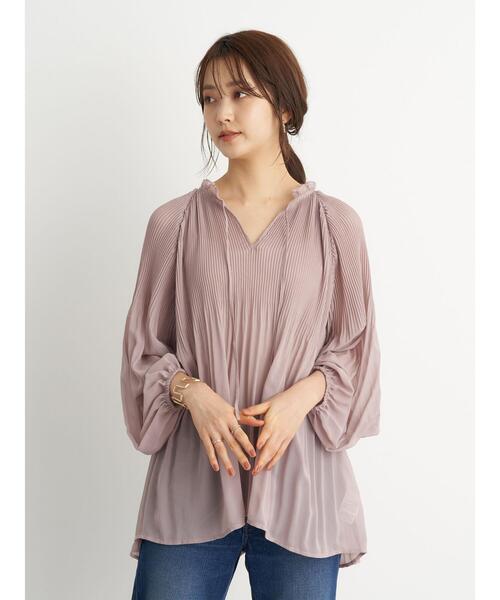 earth music&ecology（アースミュージックアンドエコロジー）の「前後2wayシフォンブラウス ＊（シャツ/ブラウス・レディース・ブラック/ピンクベージュ/ホワイト系その他2・FREE）」の13枚目の写真