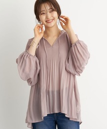 earth music&ecology | 前後2wayシフォンブラウス ＊(シャツ/ブラウス)