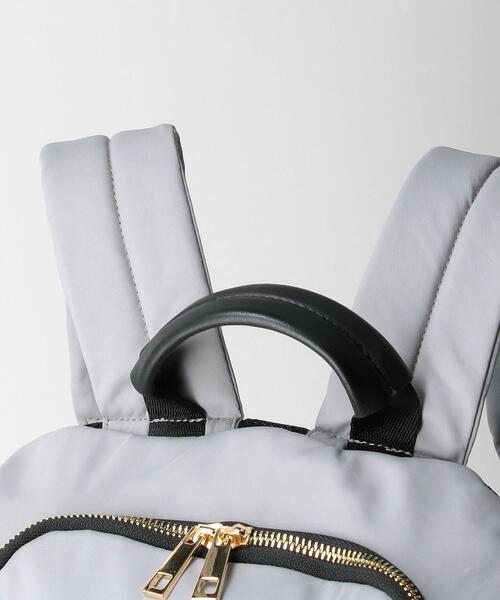 THE STATION STORE（ザ ステーション ストア）の「＜COOCO＞フェイクレザーポケット バックパック（バックパック/リュック・レディース・ライトグレー/ブラック・FREE）」の9枚目の写真