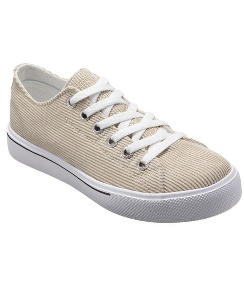ROXY(ロキシー)の「LIGHT UP CORDUROY/ロキシーコーデュロイスニーカー(スニーカー・レディース・ベージュ/レッド/グレー・24.5cm/23.5cm/24cm/25cm/23cm)」の16枚目の写真