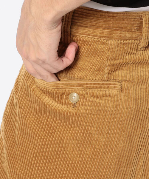 schott（ショット）の「Schott(ショット) CORDUROY DOUBLE PLEATS WIDE PANTS/コーデュロイ 2タック ワイドパンツ（その他パンツ・メンズ・ブラック/ベージュ・SMALL/MEDIUM/LARGE/X-LARGE）」の7枚目の写真