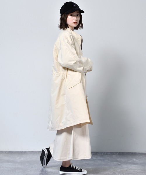 RETRO GIRL（レトロガール）の「中綿ミリタリーコート（ミリタリージャケット・レディース・グリーン/ブラック/アイボリー・FREE）」の10枚目の写真