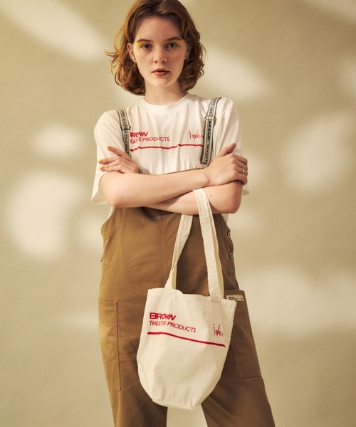 idem(イデム)の「Staff Sheeting Bag【idem × BROWN THEATRE PRODUCTS】(トートバッグ・レディース・オフホワイト・FREE)」の6枚目の写真