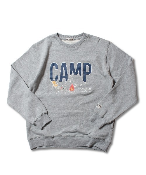 JUGLANS(ユグランス)の「【WILDERNESS EXPERIENCE】CAMP CREW SWEAT/クルーネックスウェット/メンズ(スウェット・メンズ・ベージュ/グレー/ホワイト・M/L/XL)」の11枚目の写真
