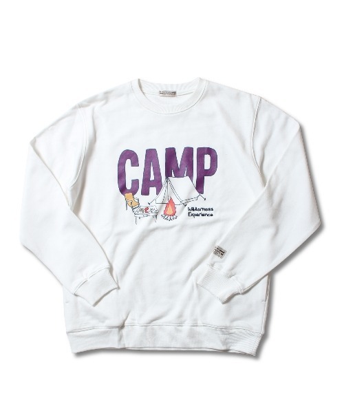 JUGLANS(ユグランス)の「【WILDERNESS EXPERIENCE】CAMP CREW SWEAT/クルーネックスウェット/メンズ(スウェット・メンズ・ベージュ/グレー/ホワイト・M/L/XL)」の13枚目の写真