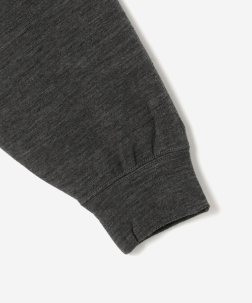 GYMPHLEX（ジムフレックス）の「1906 Gymphlex SPORT WEAR | ウールストレッチインレイ クルーネックプルオーバー MEN（Tシャツ/カットソー・メンズ・チャコール/ブラック・LARGE/MEDIUM）」の14枚目の写真