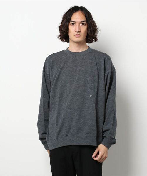 GYMPHLEX（ジムフレックス）の「1906 Gymphlex SPORT WEAR | ウールストレッチインレイ クルーネックプルオーバー MEN（Tシャツ/カットソー・メンズ・チャコール/ブラック・LARGE/MEDIUM）」の20枚目の写真
