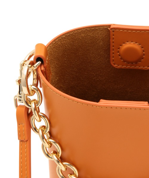 ADAM ET ROPE'(アダムエロペ)の「ダブルポケットチェーンショルダー(ショルダーバッグ・レディース・ライトグレー/ブラウン/オレンジ・FREE)」の21枚目の写真