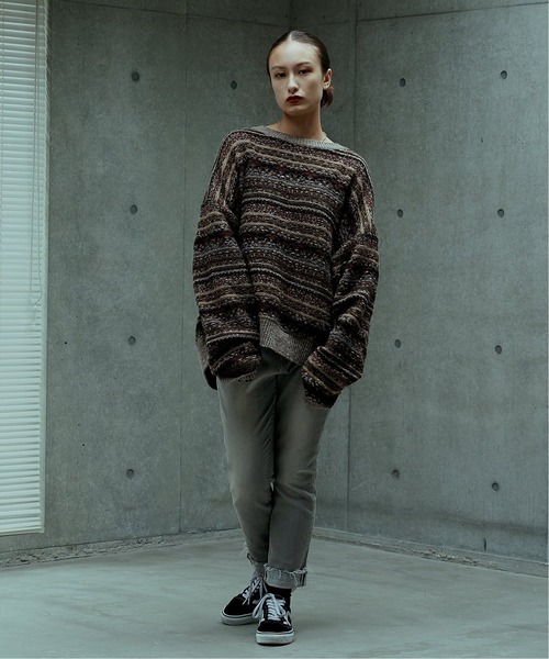 LENO（リノ）の「【LENO×JS】 JAQUARD KNIT CHANKY CREW（ニット