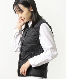 【 TAION / タイオン 】 Vネック レディース キルティングダウンベスト インナーダウン TAION-W001 DON ‥