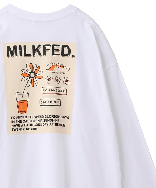 MILKFED.(ミルクフェド)の「LS TEE FLOWER VASE(Tシャツ/カットソー・レディース・ライトパープル/ライトブルー/ホワイト/ブラック・ONE SIZE)」の2枚目の写真