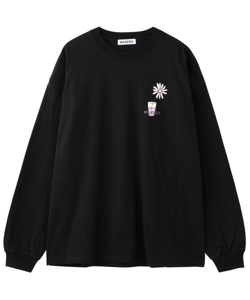 MILKFED.(ミルクフェド)の「LS TEE FLOWER VASE(Tシャツ/カットソー・レディース・ライトパープル/ライトブルー/ホワイト/ブラック・ONE SIZE)」の14枚目の写真