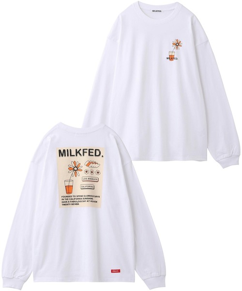 MILKFED.(ミルクフェド)の「LS TEE FLOWER VASE(Tシャツ/カットソー・レディース・ライトパープル/ライトブルー/ホワイト/ブラック・ONE SIZE)」の15枚目の写真