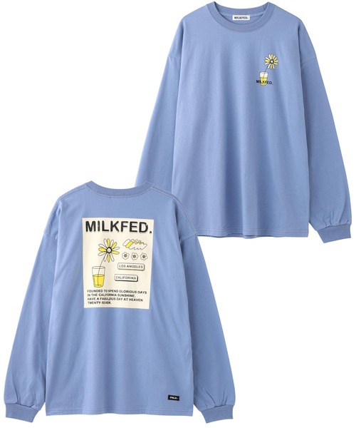 MILKFED.(ミルクフェド)の「LS TEE FLOWER VASE(Tシャツ/カットソー・レディース・ライトパープル/ライトブルー/ホワイト/ブラック・ONE SIZE)」の13枚目の写真