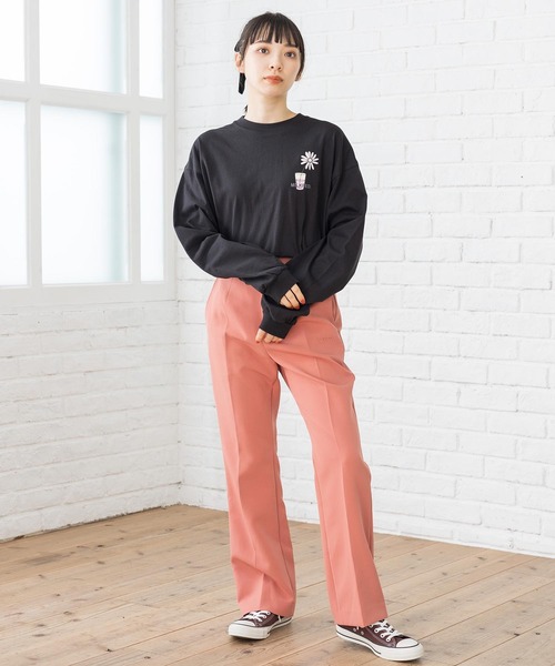 MILKFED.(ミルクフェド)の「LS TEE FLOWER VASE(Tシャツ/カットソー・レディース・ライトパープル/ライトブルー/ホワイト/ブラック・ONE SIZE)」の22枚目の写真