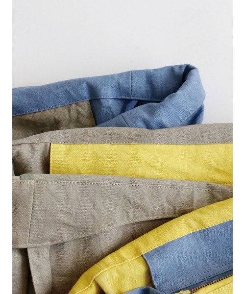 on the day（オンザデイ）の「マーケットバッグ パーテーション L（トートバッグ・レディース・ブルー/イエロー/グレー・FREE）」の10枚目の写真