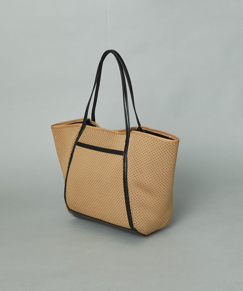 RIVE DROITE(リヴドロワ)の「【R.good(アールドットグッド)】ウエットパンチングトート(トートバッグ・レディース・ブラック/グレー/ベージュ・FREE)」の8枚目の写真