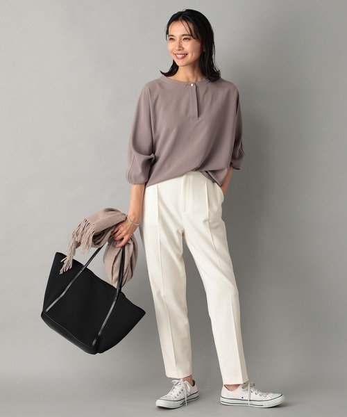 RIVE DROITE(リヴドロワ)の「【R.good(アールドットグッド)】ウエットパンチングトート(トートバッグ・レディース・ブラック/グレー/ベージュ・FREE)」の4枚目の写真