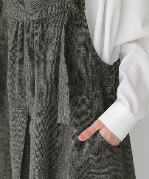 osharewalker（オシャレウォーカー）の「【廃盤】『ツイードコクーンサロペット』（サロペット/オーバーオール・レディース・グレー・FREE）」の10枚目の写真