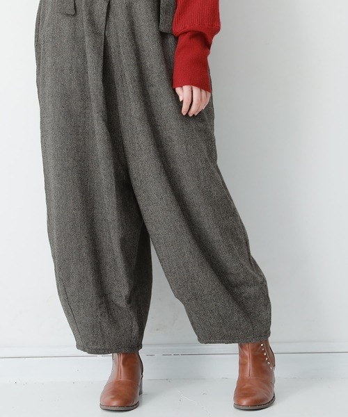 osharewalker（オシャレウォーカー）の「【廃盤】『ツイードコクーンサロペット』（サロペット/オーバーオール・レディース・グレー・FREE）」の14枚目の写真