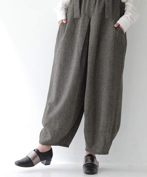 osharewalker（オシャレウォーカー）の「【廃盤】『ツイードコクーンサロペット』（サロペット/オーバーオール・レディース・グレー・FREE）」の8枚目の写真