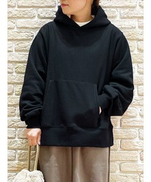 袖口ギャザースウェットパーカー