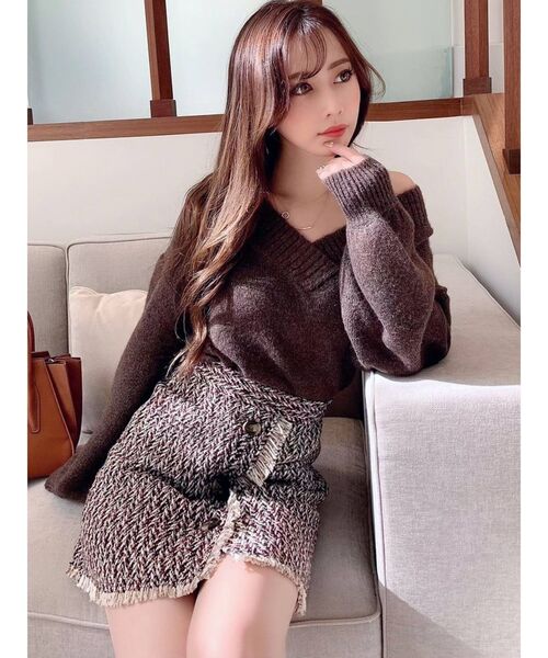 RESEXXY(リゼクシー)の「ツイードデザインスカパン(その他パンツ・レディース・ブラック/その他/その他1・FREE)」の6枚目の写真