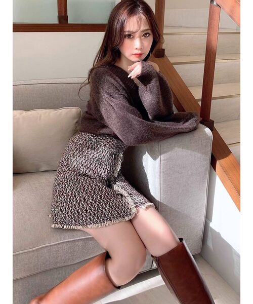 RESEXXY(リゼクシー)の「ツイードデザインスカパン(その他パンツ・レディース・ブラック/その他/その他1・FREE)」の9枚目の写真