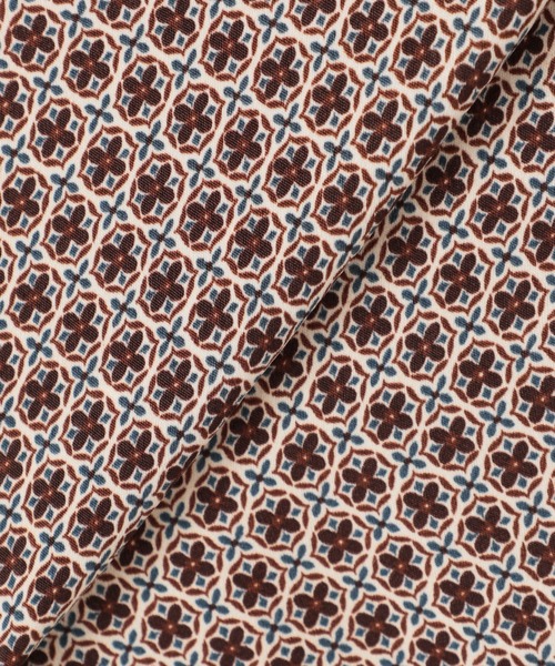 SLOBE IENA(スローブイエナ)の「Smallpattern シャツワンピース【手洗い可能】◆(ワンピース・レディース・ネイビー/ブラウン・FREE)」の13枚目の写真
