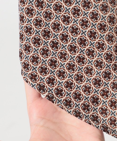 SLOBE IENA(スローブイエナ)の「Smallpattern シャツワンピース【手洗い可能】◆(ワンピース・レディース・ネイビー/ブラウン・FREE)」の17枚目の写真