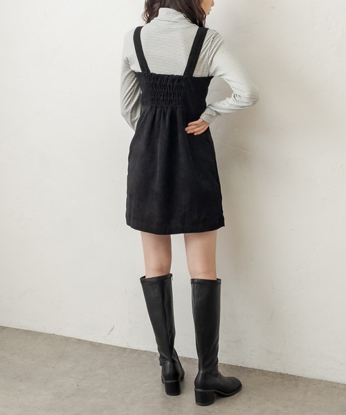 OLIVE des OLIVE（オリーブデオリーブ）の「ツイードミニジャンスカ（ワンピース・レディース・ブラック/ベージュ/スミクロ・FREE）」の6枚目の写真