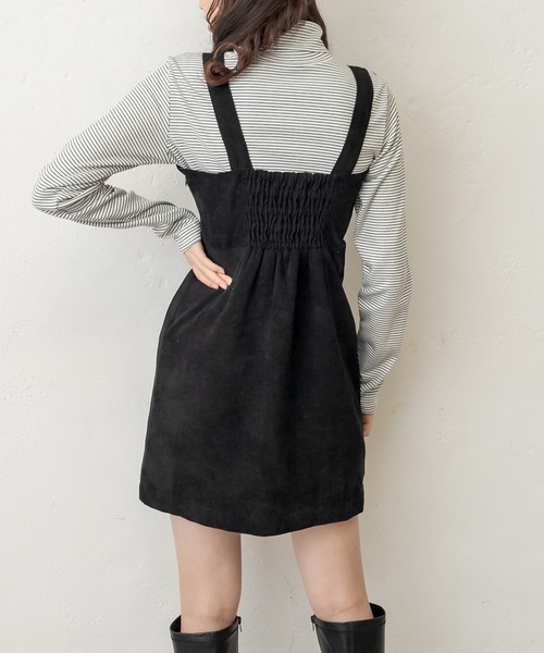 OLIVE des OLIVE（オリーブデオリーブ）の「ツイードミニジャンスカ（ワンピース・レディース・ブラック/ベージュ/スミクロ・FREE）」の9枚目の写真