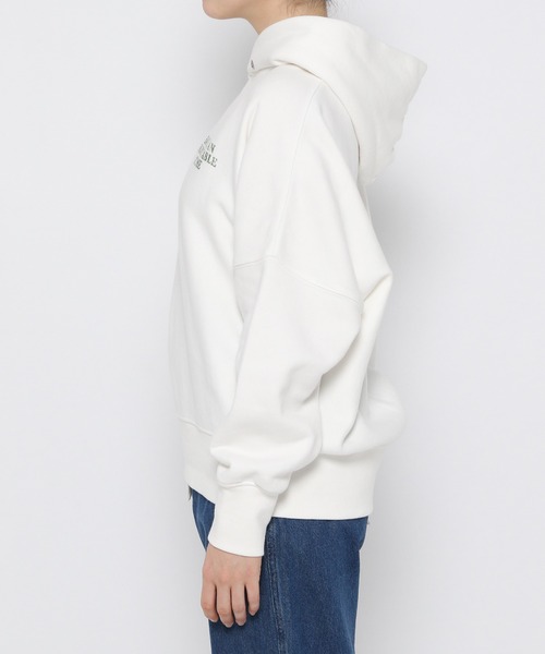 niko and...(ニコアンド)の「裏毛リメイクライクロゴパーカー(パーカー・レディース・ホワイト/グレー/モカ/ネイビー・MEDIUM/LARGE)」の18枚目の写真
