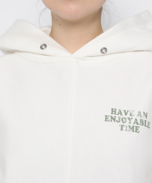 niko and...(ニコアンド)の「裏毛リメイクライクロゴパーカー(パーカー・レディース・ホワイト/グレー/モカ/ネイビー・MEDIUM/LARGE)」の5枚目の写真