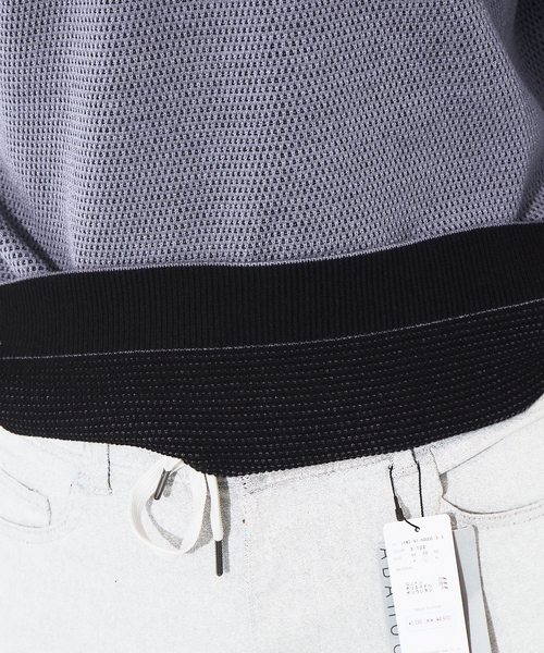 ABAHOUSE GRAY(アバハウスグレイ)の「【裏配色】カノコ プルオーバー クルーネック ニット(ニット/セーター・メンズ・ブラック/ピンクベージュ/グレイッシュブルー/ホワイト・46/48)」の15枚目の写真