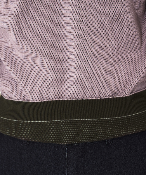 ABAHOUSE GRAY(アバハウスグレイ)の「【裏配色】カノコ プルオーバー クルーネック ニット(ニット/セーター・メンズ・ブラック/ピンクベージュ/グレイッシュブルー/ホワイト・46/48)」の21枚目の写真