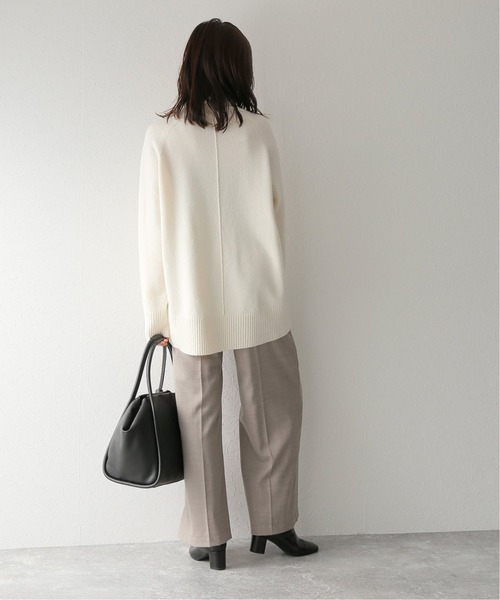 JOURNAL STANDARD（ジャーナルスタンダード）の「SOLOサキソニーワイドパンツ（その他パンツ・レディース・チャコールグレー/ベージュ/ダークブルー・38/36）」の4枚目の写真