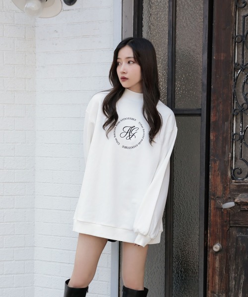 ANDGEEBEE（アンジービー）の「【UNISEX】サークルロゴ裏起毛スウェット（スウェット・レディース・ブラック/ホワイト・MEDIUM）」の21枚目の写真