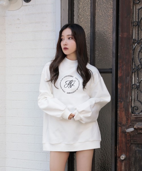 ANDGEEBEE（アンジービー）の「【UNISEX】サークルロゴ裏起毛スウェット（スウェット・レディース・ブラック/ホワイト・MEDIUM）」の20枚目の写真