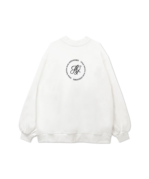 ANDGEEBEE（アンジービー）の「【UNISEX】サークルロゴ裏起毛スウェット（スウェット・レディース・ブラック/ホワイト・MEDIUM）」の15枚目の写真