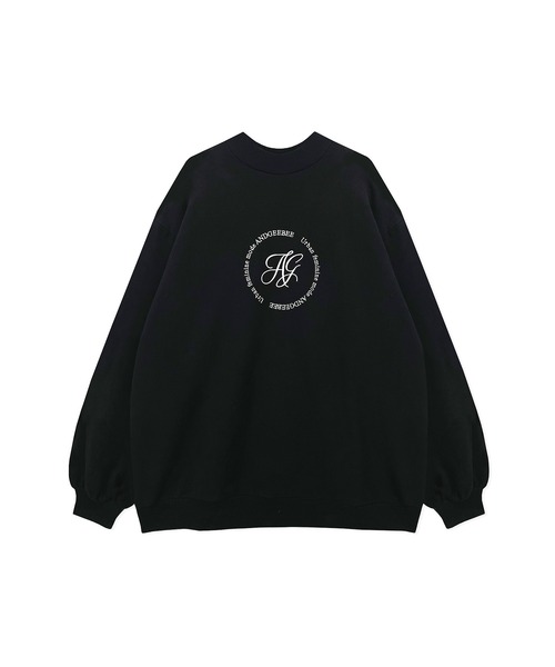 ANDGEEBEE（アンジービー）の「【UNISEX】サークルロゴ裏起毛スウェット（スウェット・レディース・ブラック/ホワイト・MEDIUM）」の7枚目の写真