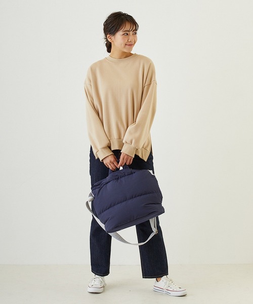 ROOTOTE(ルートート)の「ROOTOTE×NISHIKAWA アップサイクルダウンルートート/フェザールー.デリ 2WAY.OFTON-A(ショルダーバッグ・レディース・ネイビー/キャメル/サックスブルー・FREE)」の15枚目の写真