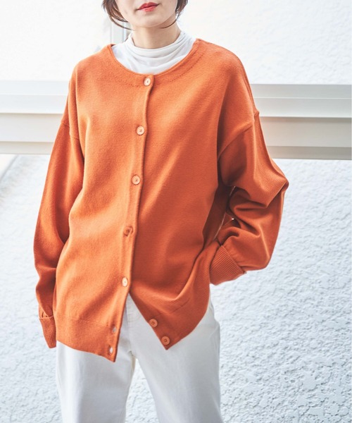 WEGO（ウィゴー）の「WEGO/【WEB限定】2WAYボリュームスリーブカラーカーディガン（カーディガン/ボレロ・レディース・ホワイト/ブラック/サックスブルー/ピンク/グリーン/ダークオレンジ・FREE）」の6枚目の写真