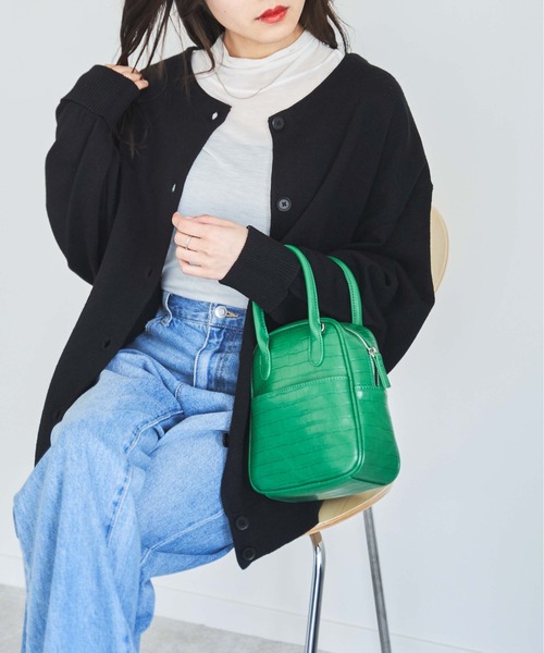 WEGO（ウィゴー）の「WEGO/【WEB限定】2WAYボリュームスリーブカラーカーディガン（カーディガン/ボレロ・レディース・ホワイト/ブラック/サックスブルー/ピンク/グリーン/ダークオレンジ・FREE）」の3枚目の写真