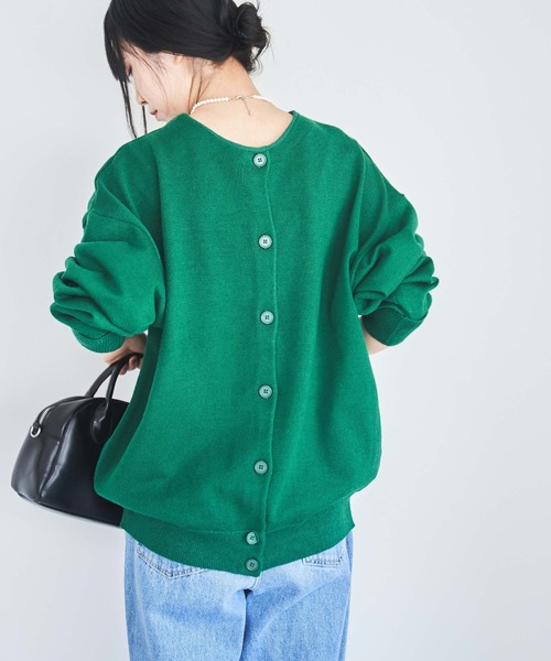 WEGO（ウィゴー）の「WEGO/【WEB限定】2WAYボリュームスリーブカラーカーディガン（カーディガン/ボレロ・レディース・ホワイト/ブラック/サックスブルー/ピンク/グリーン/ダークオレンジ・FREE）」の19枚目の写真