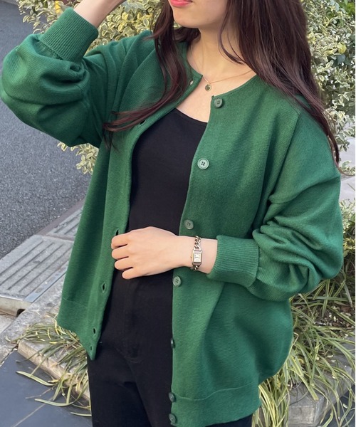 WEGO（ウィゴー）の「WEGO/【WEB限定】2WAYボリュームスリーブカラーカーディガン（カーディガン/ボレロ・レディース・ホワイト/ブラック/サックスブルー/ピンク/グリーン/ダークオレンジ・FREE）」の10枚目の写真